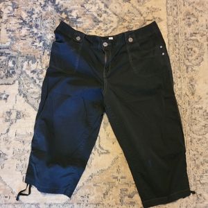 Style & Co blue cargo cotton capris 18W